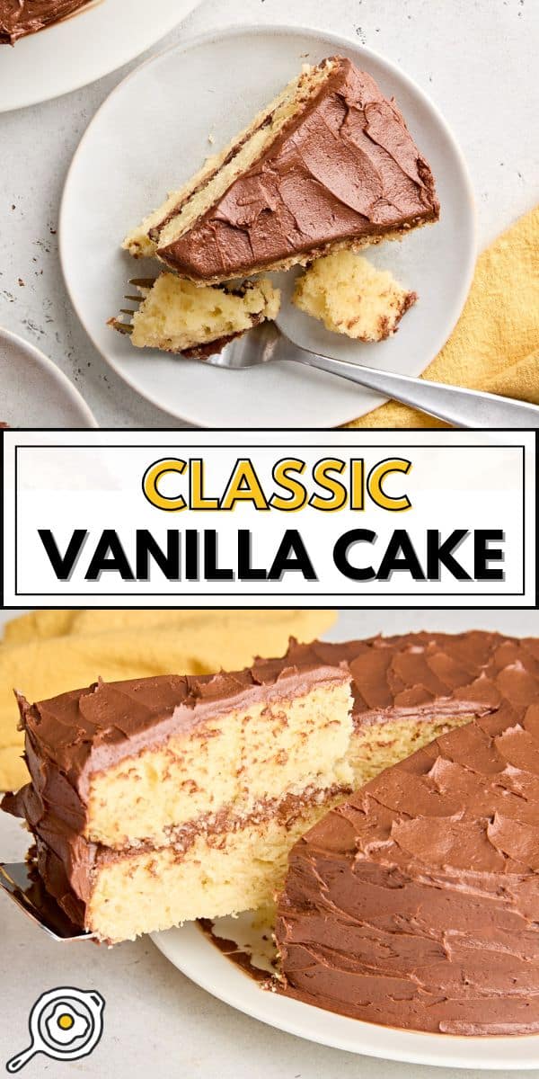 Vanille -Kuchen -Pin -Bild