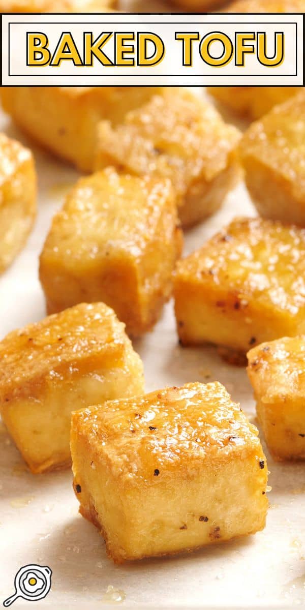 Gebackener Tofu-Pin-Bild