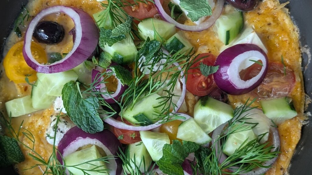 Paul Flynns griechisches Salatomelett