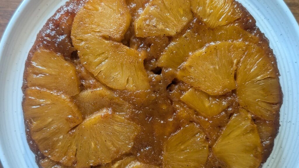 Kevin Dundons umgedrehter karamellisierter Ananaskuchen: Heute