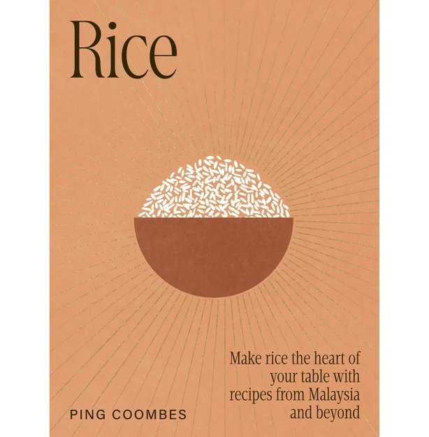 Das Cover eines Kochbuchs mit dem Titel „Rice“ von Chefkoch Ping Coombes