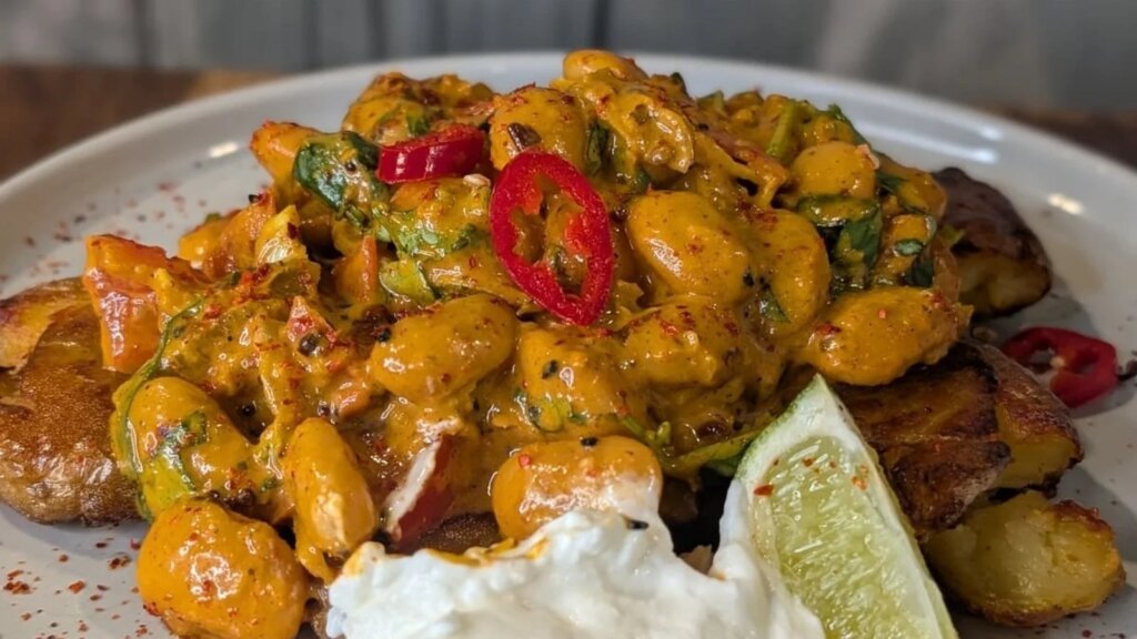 Arun Kapils Bombay-Butterbohnen mit knusprig zerkleinerten Babykartoffeln: Heute