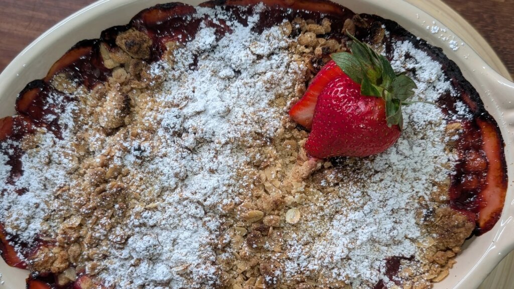 Lilly's Rhabarber-Erdbeer-Crumble