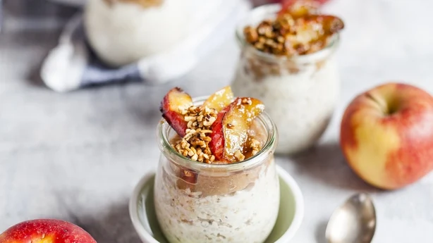 Apfelkuchen-Overnight-Oats