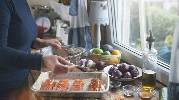 Lachs zum Abendessen kochen