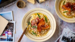 Donal's Italian Kitchen: Kürbisrisotto mit knusprigem Prosciutto