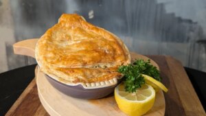 Lachs-, Lauch- und Estragonkuchen von Trisha Lewis: Heute