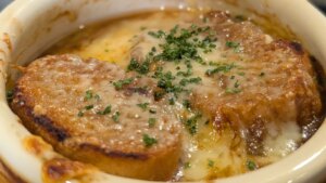 Wade Murphys gratinierte französische Zwiebelsuppe: Heute