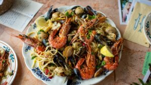 Donal's Italian Kitchen: Gegrillte Schalentier-Linguine