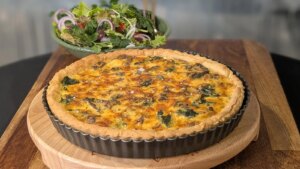 Aisling Larkins Pilz-, Spinat- und Greyerzer-Tarte: Heute