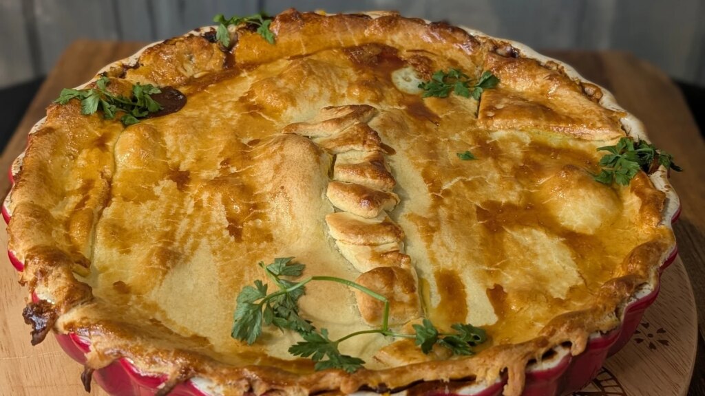Trishas Steak-Nieren-Torte mit Soße